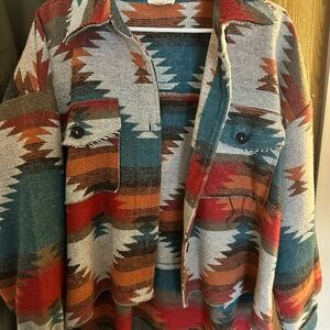 LA MIEL Multicolor Patterned Jacket